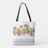 Stilisierte Blüte: Aquarell Nahtloses Design. Tasche (Rückseite)