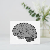 Stilisierte Brain Postcard Postkarte (Stehend Vorderseite)