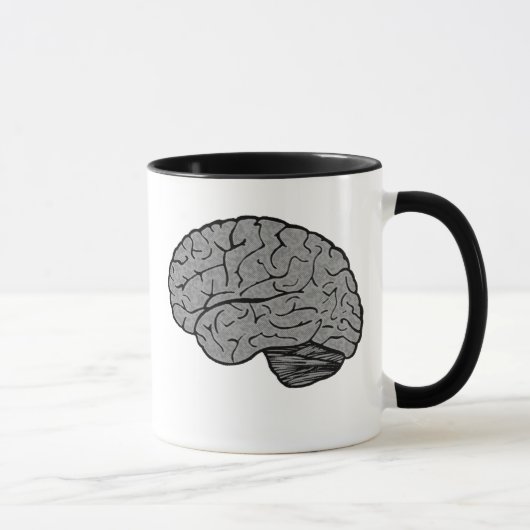 Stilisierte Brain Tasse (Rechts)