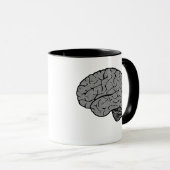 Stilisierte Brain Tasse (VorderseiteRechts)