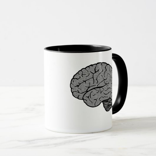 Stilisierte Brain Tasse (VorderseiteRechts)
