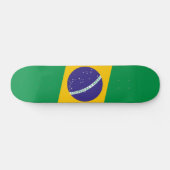 Stilisierte Brasilienflagge Skateboard (Horizontal)
