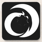 Stilisierte Buchstaben "A" Monogram Art Getränkeuntersetzer (Vorderseite)