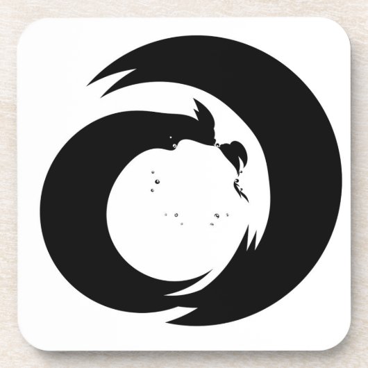 Stilisierte Buchstaben "A" Monogram Moderne Kunst Getränkeuntersetzer (Vorderseite)