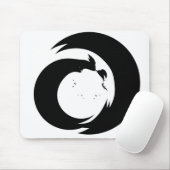 Stilisierte Buchstaben "A" Monogram Moderne Kunst Mousepad (Mit Mouse)