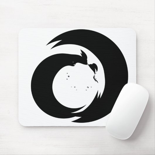 Stilisierte Buchstaben "A" Monogram Moderne Kunst Mousepad (Mit Mouse)