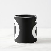Stilisierte Buchstaben "A" Monogram Moderne Kunst Tasse (Zentrum)