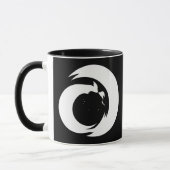 Stilisierte Buchstaben "A" Monogram Moderne Kunst Tasse (Links)