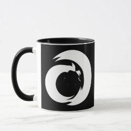 Stilisierte Buchstaben "A" Monogram Moderne Kunst Tasse