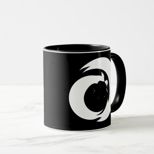 Stilisierte Buchstaben "A" Monogram Moderne Kunst Tasse (VorderseiteRechts)