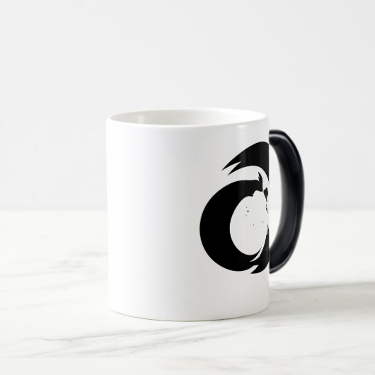 Stilisierte Buchstaben "A" Monogram Moderne Kunst Verwandlungstasse (VorderseiteRechts)