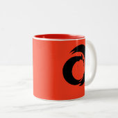 Stilisierte Buchstaben "A" Monogram Moderne Kunst Zweifarbige Tasse (VorderseiteRechts)