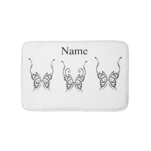Stilisierte Butterfly Tattoo Thunder_Cove Badematte