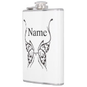 Stilisierte Butterfly Tattoo Thunder_Cove Flachmann (Links)