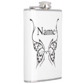 Stilisierte Butterfly Tattoo Thunder_Cove Flachmann (Rechts)