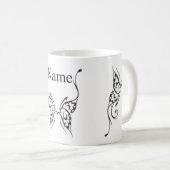 Stilisierte Butterfly Tattoo Thunder_Cove Kaffeetasse (VorderseiteRechts)