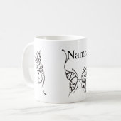 Stilisierte Butterfly Tattoo Thunder_Cove Kaffeetasse (Vorderseite Links)