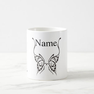 Stilisierte Butterfly Tattoo Thunder_Cove Kaffeetasse