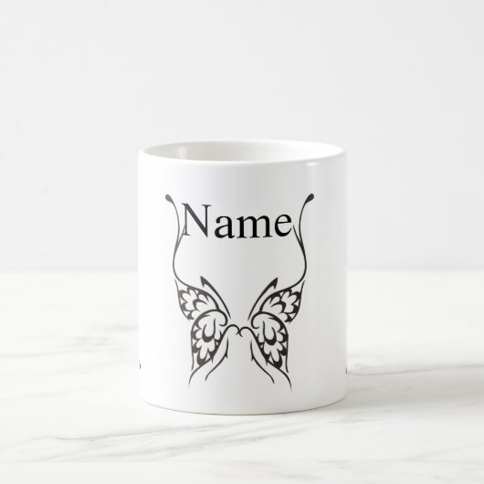 Stilisierte Butterfly Tattoo Thunder_Cove Kaffeetasse (Mittel)