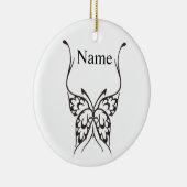 Stilisierte Butterfly Tattoo Thunder_Cove Keramik Ornament (Rechts)