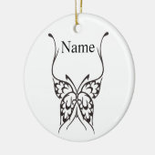 Stilisierte Butterfly Tattoo Thunder_Cove Keramik Ornament (Links)