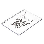 Stilisierte Butterfly Tattoo Thunder_Cove Notizblock (Linke Seite)