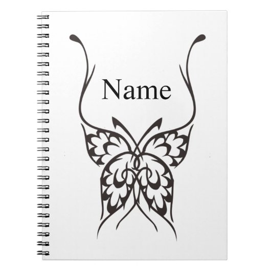 Stilisierte Butterfly Tattoo Thunder_Cove Notizblock (Vorderseite)