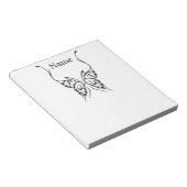 Stilisierte Butterfly Tattoo Thunder_Cove Notizblock (angewinkelt)