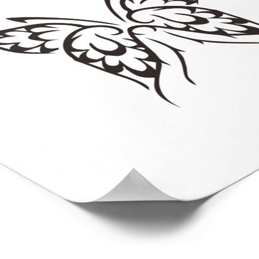 Stilisierte Butterfly Tattoo Thunder_Cove Poster (Ecke)