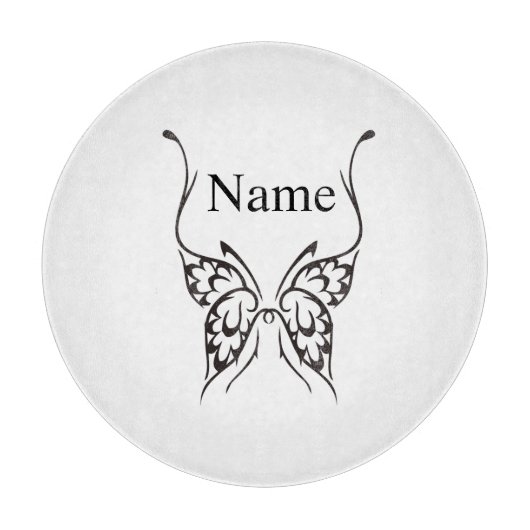 Stilisierte Butterfly Tattoo Thunder_Cove Schneidebrett (Vorderseite)