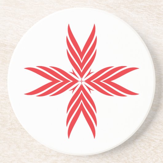 Stilisierte Cross-Untersetzer Getränkeuntersetzer (Vorne)