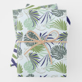 Stilisierte Darstellung beliebter Pflanze in Innen Geschenkpapier Set (Beispiel)