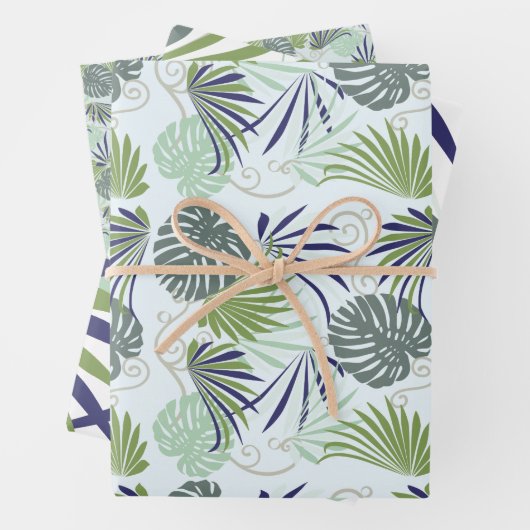 Stilisierte Darstellung beliebter Pflanze in Innen Geschenkpapier Set (Beispiel)