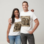 Stilisierte Elefant T-Shirt (Unisex)