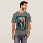 Stilisierte Elefant T-Shirt (Vorne ganz)