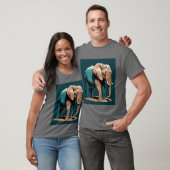 Stilisierte Elefant T-Shirt (Unisex)