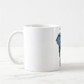 Stilisierte Elefantengrafik mit Machtthema Kaffeetasse (Links)