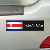 Stilisierte Fahne Costa Rica Autoaufkleber (Auf Auto)