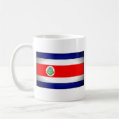 Stilisierte Fahne Costa Rica Kaffeetasse (Links)