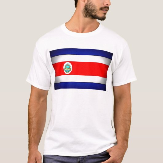 Stilisierte Fahne Costa Rica T-Shirt (Vorderseite)