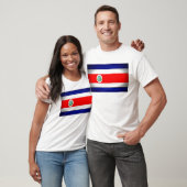 Stilisierte Fahne Costa Rica T-Shirt (Unisex)