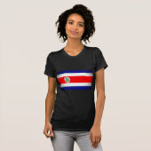 Stilisierte Fahne Costa Rica T-Shirt (Vorne ganz)