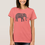 Stilisierte Fantasy Elephant Doodle T-Shirt (Vorderseite)