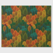 Stilisierte Farbbaumstruktur im Herbst Geschenkpapier (Flach)