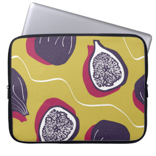 Stilisierte Figuren Vintage Pflanzendrucke Laptopschutzhülle