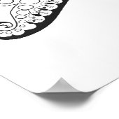 Stilisierte Fische 2 Poster (Ecke)