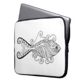 Stilisierte Fische Laptopschutzhülle (Vorderseite Links)
