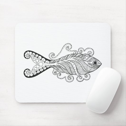 Stilisierte Fische Mousepad (Mit Mouse)