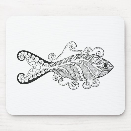Stilisierte Fische Mousepad (Vorne)