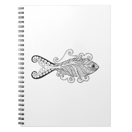Stilisierte Fische Notizblock (Vorderseite)